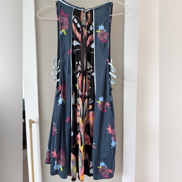 Free People Pink and Orange Halter Sundress Top - Picture 1 of 5